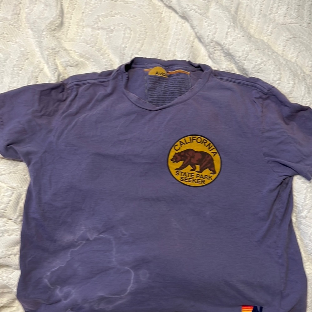 Distressed Aviator nation cropped t size medium